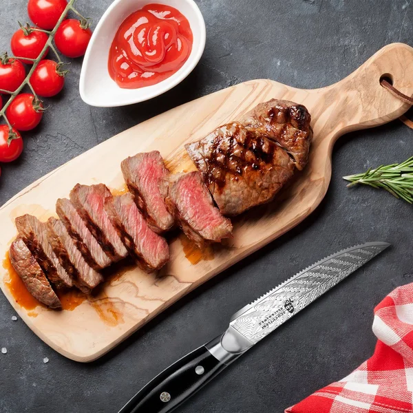 Highly Recommend 4-Pcs Serrated Steak Knife Set-Black Hawk-S - Tuo Cutlery