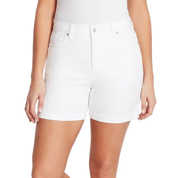 Women's Gloria Vanderbilt Amanda Shorts - Size: 22 W, Natural