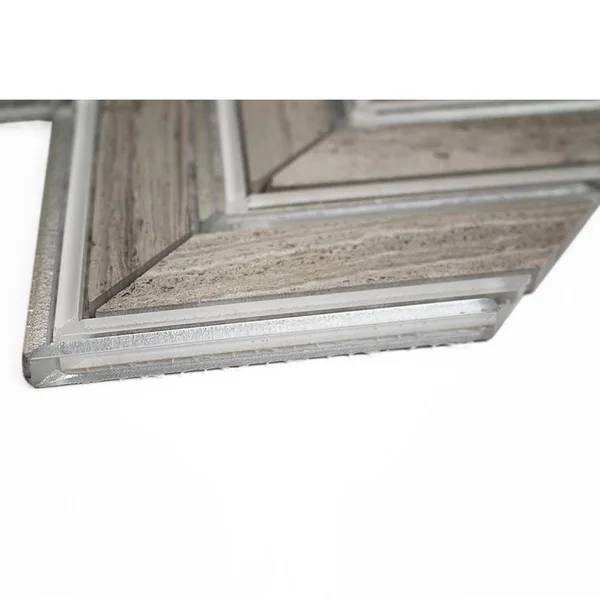 Sample - Royal Herringbone Marble Mosaic Tile
