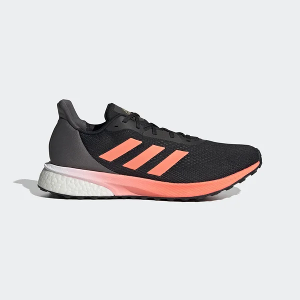 Adidas Astrarun Shoes - Men's - Core Black, Signal Coral, Grey Five - 10