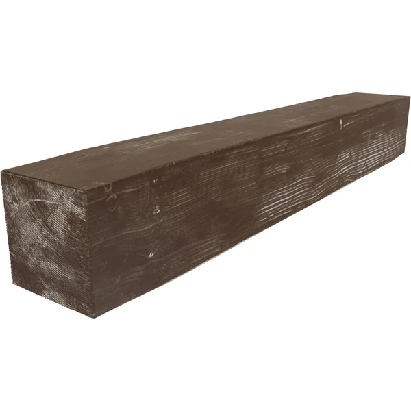 Ekena Millwork MANUSD06X08X72VM 6x22H x 8x22D x 72x22W Sandblasted Faux Wood Fireplace Mantel - Vintage Mahogany