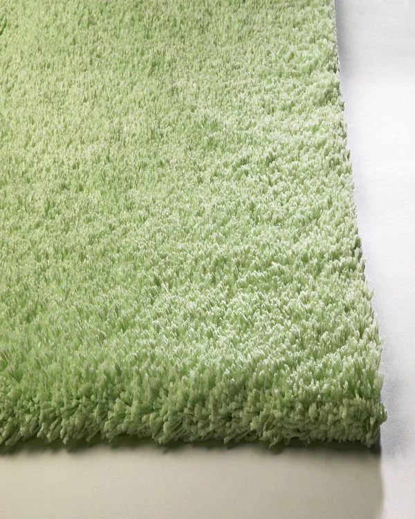 Kas Bliss 1578 Spearmint Green Shag Area Rug - 3&3x22 x 5&3x22