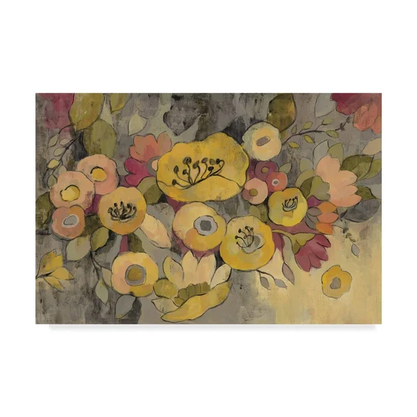 Trademark Fine Art Wap06822-C3047Gg Silvia Vassileva 'Yellow Floral du