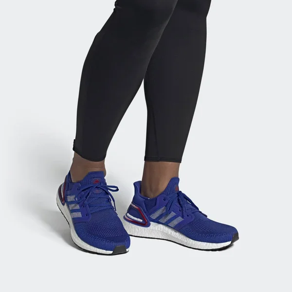 Adidas Men's Ultraboost 20 Running Shoes in Blue Size 10.5, Knit