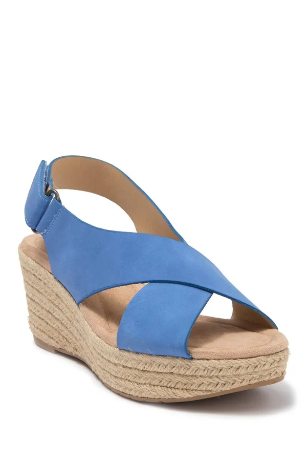 CL by Laundry Dream Too Espadrille Wedge Sandal - Women's - Blue
