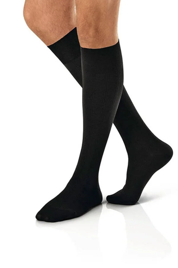 Jobst for Men Casual Knee High Socks - (30-40 mmHg) Khaki - X-Large