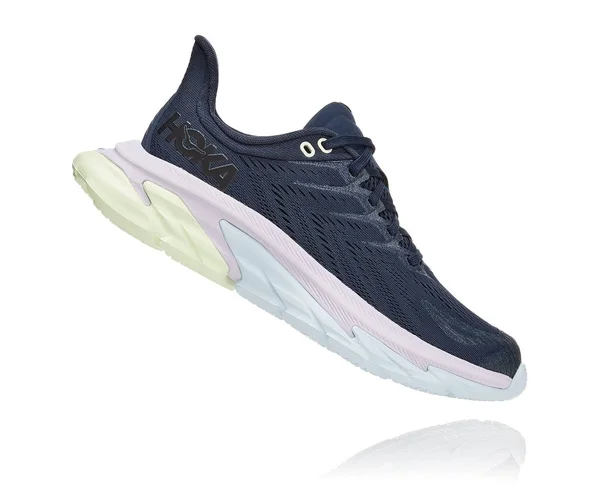 Hoka One One Women's Clifton Edge Shoe - 9.5 - Outer Space - Orchid Hush