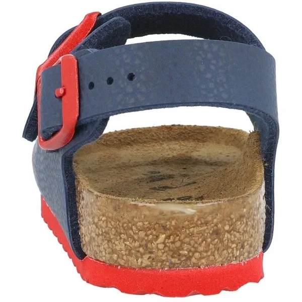 Birkenstock Infant Milano Kids Blue/Red Birko-Flor Strap Sandals