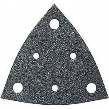Fein Triangle Sanding Sheets - Perforated, Number of Pieces 5, Corundum, Pk 5 - 63717110043, Size: 80
