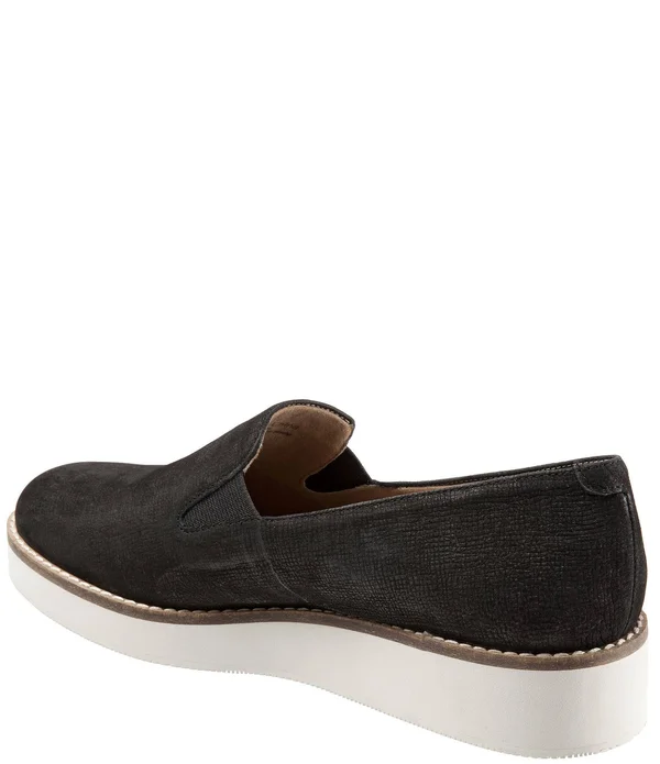 Softwalk Women's Whistle Slip On, Size: 9.5, Black