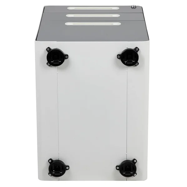 24x22 Black and Gray Ergonomic 3-Drawer Mobile Locking Filing Cabinet with Frame
