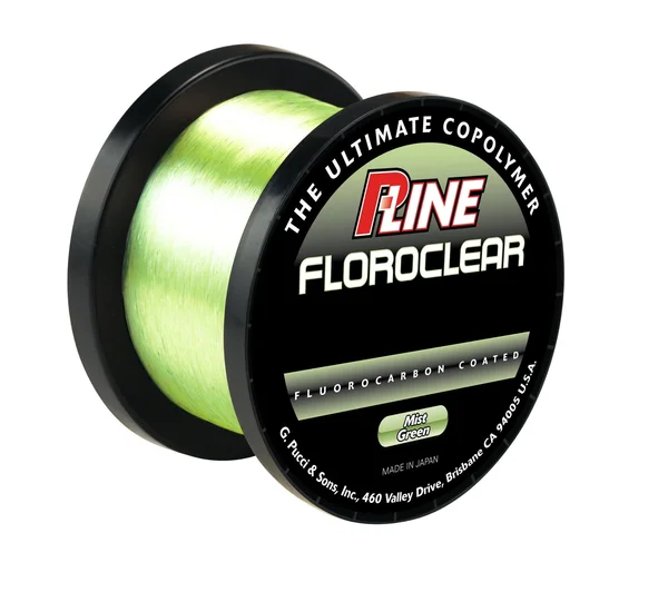P-Line Floroclear Bulk Fishing Spool 3000-Yard, 6-Pound, Mist Green