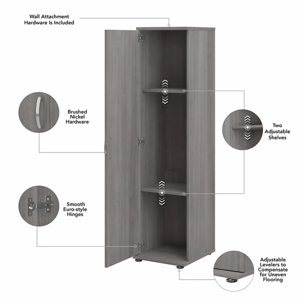 Universal 44W 3 Piece Modular Storage Set in Storm Gray - Engineered Wood