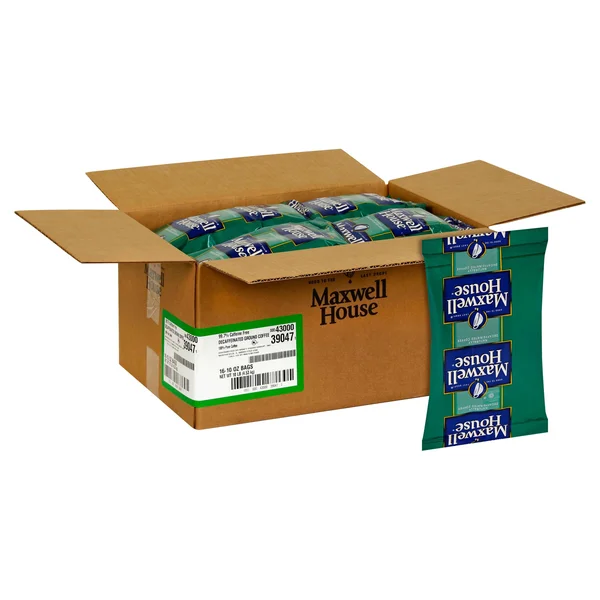 Maxwell House Super High Yield Decaffeinated Coffee, 10 oz. Bag (Pack of 16)