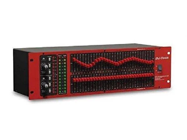 DJ Tech SOUNDGRAPH6102 2-Channel, 31-Band Graphic Equalizer