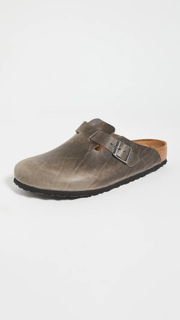 Birkenstock Boston Oiled Leather Iron Soft Footbed 45