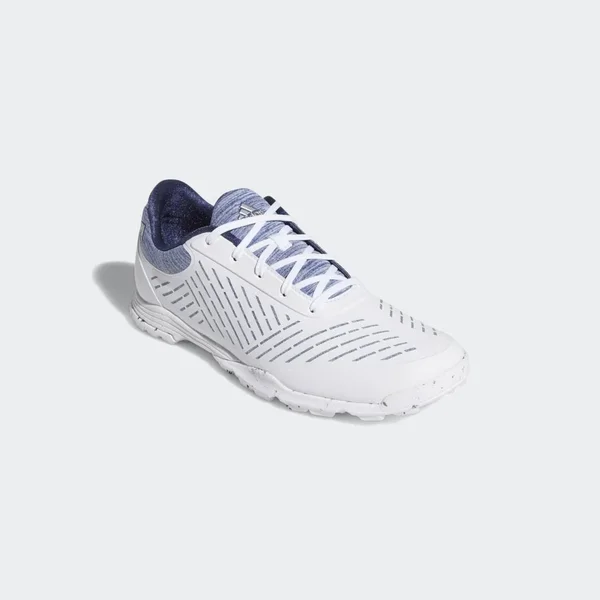 Adidas Women's Adipure Sport 2.0 Golf Shoes White/Silver/Blue M 6.5
