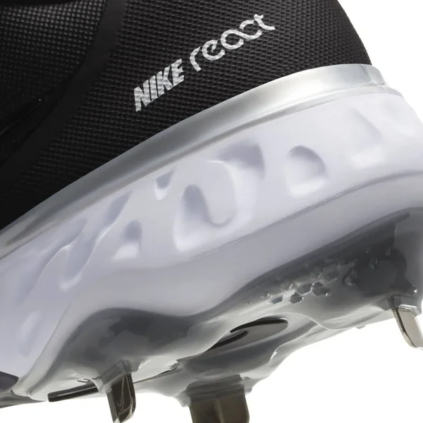 Nike Men's Alpha Huarache Elite 3 Low Metal Baseball Cleats - Black