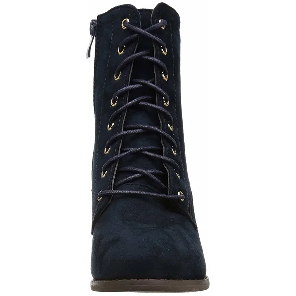 Journee Collection Womens Baylor Fabric Almond Toe Ankle Fashion Boots