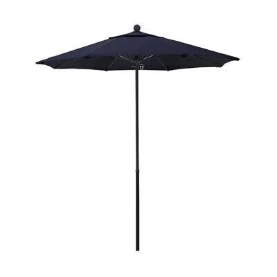 Griffithville 7.5' Market Umbrella Frame Color: Matted Black - Fabric: Sunbrella A Navy