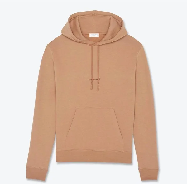 Saint Laurent Logo Printed Sweatshirt - Natural - Hoodies