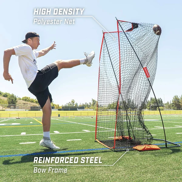 Gosports Football 7& x 4& Kicking Net - Sideline Practice for Punting or Place Kicks - Ultra-Portable Design