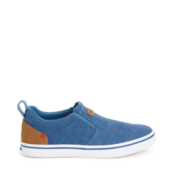 Xtratuf Women's Canvas Sharkbyte Deck Shoe, Blue, 8
