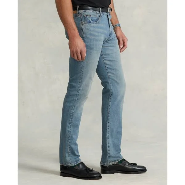 Polo Ralph Lauren Men's Big & Tall Hampton Relaxed Straight Jeans - Light