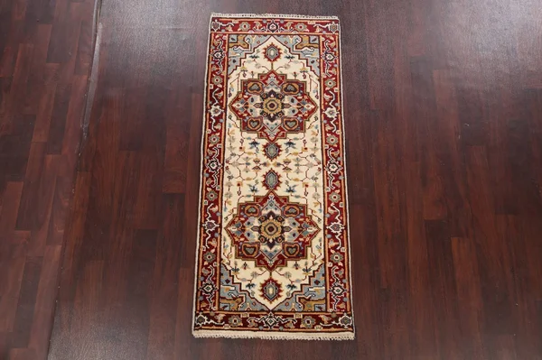 Geometric Heriz Oriental Area Rug 3x6