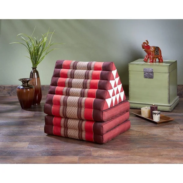 My Zen Home - Triangle Lounger - Red/Burgundy