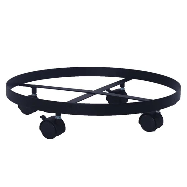 Phoebecat 14x22 Metal Plant Caddy Heavy Duty Iron Potted Plant Stand with Wheels - Black