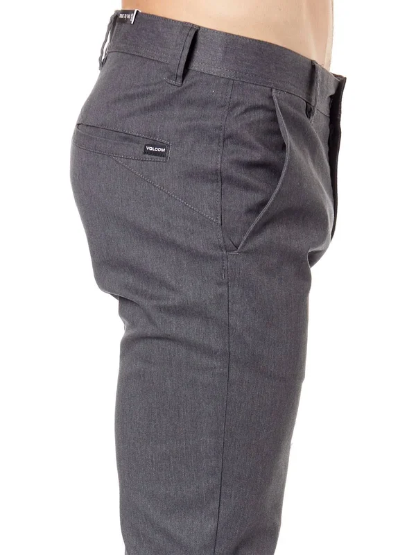 Volcom Frickin Modern Stretch (Charcoal Heather) Men's Casual Pants