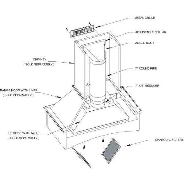 Omega National 48x22 Wide Signature Arched Wall Hood with Liner for Broan - Alder, R2648SMB1QUF1 by WoodworkerExpress.com