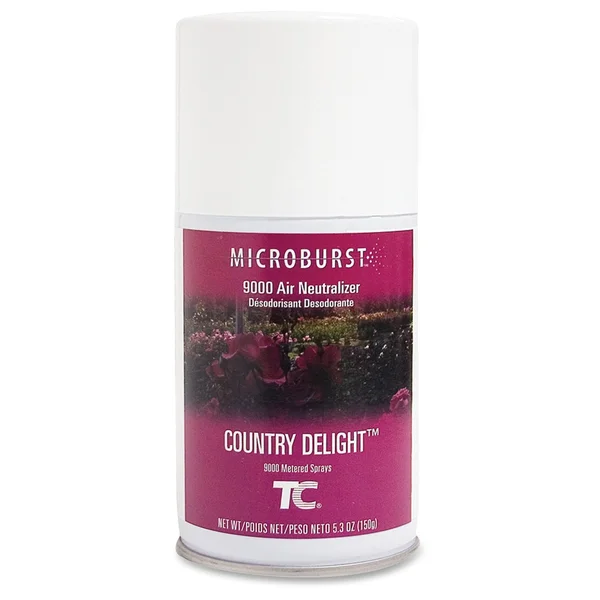 Rubbermaid Commercial Microburst 9000 Air Freshener Refill - Country Delight, 5.3 oz Aerosol