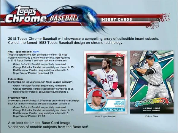 2018 Topps Chrome Baseball Blaster Box (Sealed)