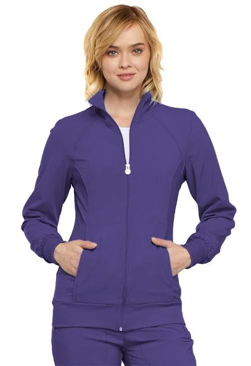 Cherokee Women's Infinity Zip Front Warm-Up Jacket - Olive