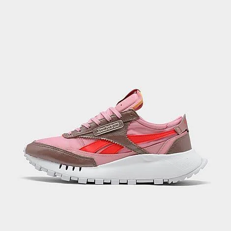 Reebok Big Kids& Classic Leather Legacy Shoes in Pink/Red/Classic Pink Size 5.0