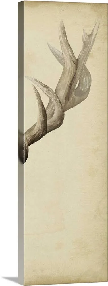 Triptych Elk III - Canvas Wall Art, 16x48, Great Big Canvas