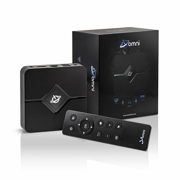 Omni Mini PC Streaming Media Hub Device Android TV Box - 9X, 4K HD, WiFi