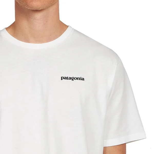 Patagonia Men's P-6 Logo Organic T-Shirt White, XXL