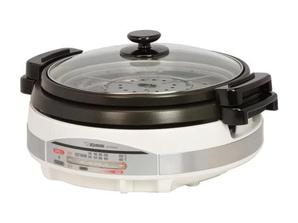 Zojirushi Gourmet d&Expert Stainless Electric Skillet, Black/White