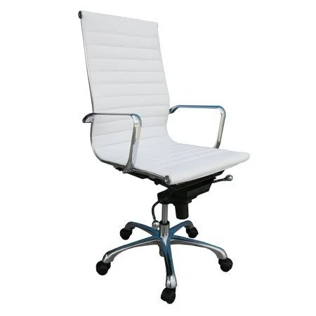 Ju0026M Furniture Y Comfy High Back Office Chair - White