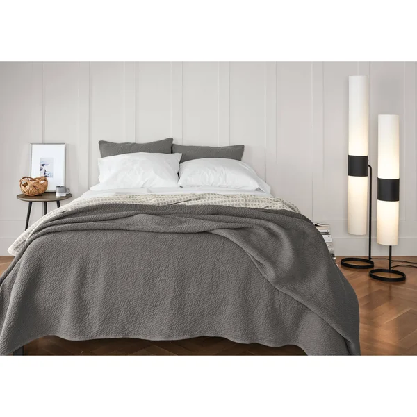 Room & Board - Modern Cedric Floor Lamp 48H in Graphite White
