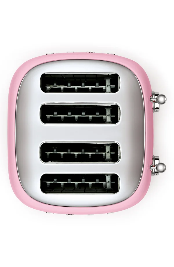 Smeg 4x4 Slot Toaster - Pink