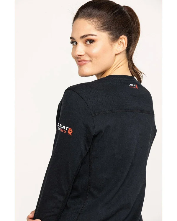 Ariat Women's Black FR AC Long Sleeve Work Top