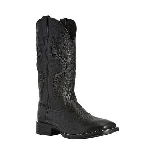 Ariat Men's Solado VentTEK Western Boot - Black Carbon