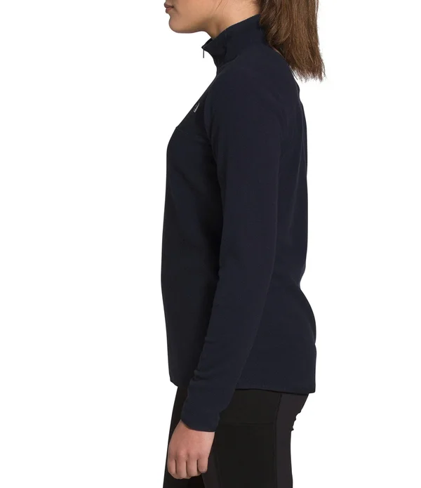The North Face Women's TKA Glacier 1/4 Zip Pullover, XXL, Marron Purple
