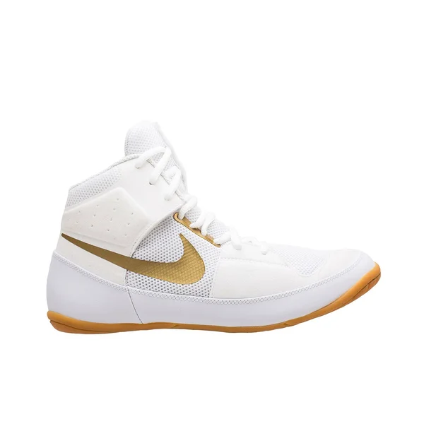 Nike Fury - Mens Wrestling Shoes - White/Gold, Size 13.5