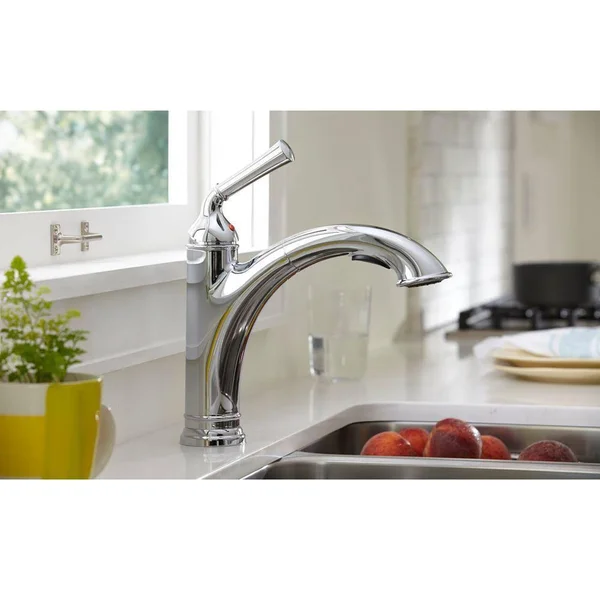 American Standard Portsmouth 4285.100 Single Lever Pull Out Kitchen Faucet - Chrome, 1.5