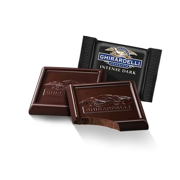 Ghirardelli Intense Dark Chocolate 60% Cacao Squares Case Pack - 540 ct